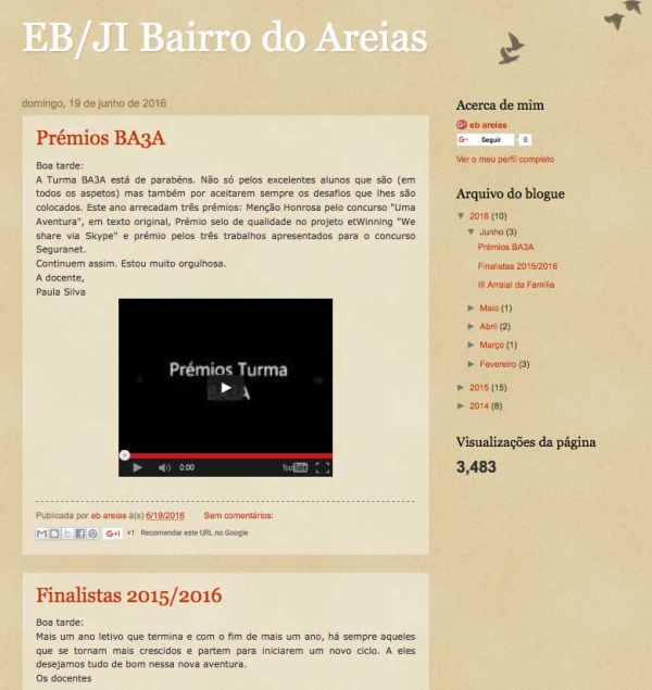 Blog da EB1/JI do Areias