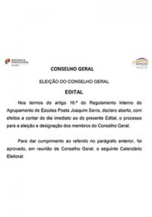 Eleição do Conselho Geral - quadriénio 2020/2024