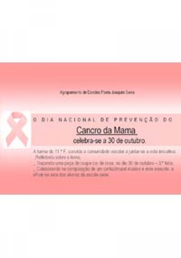 Dia Nacional de Prevenção do Cancro da Mama – Celebração