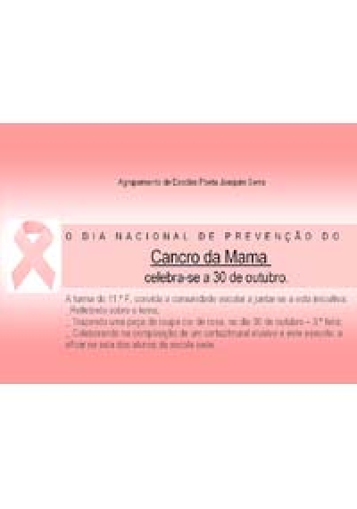 Dia Nacional de Prevenção do Cancro da Mama – Celebração